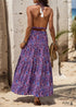 Boho Print Suspender Dress